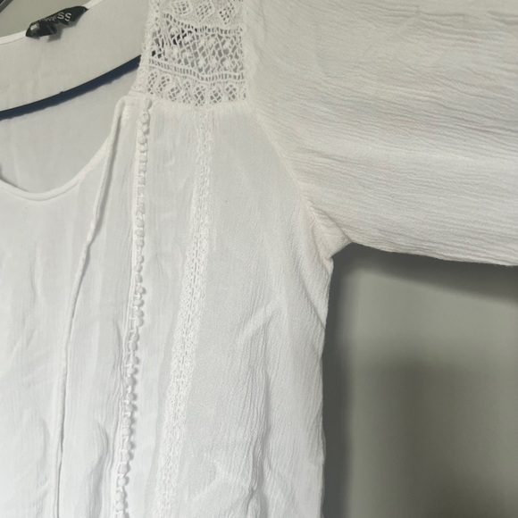 White long sleeved blouse - Picture 3 of 4